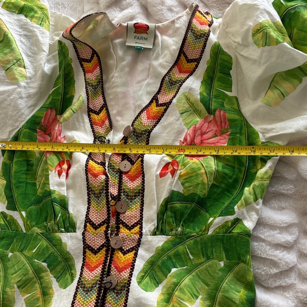 FARM Rio Tropical Leaf and Floral Maxi Dress - Picture 15 of 16